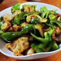 低カロ探検隊's cooksnap of when they made ピーマンと鶏もも肉のさっぱり炒め☆.