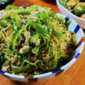 低カロ探検隊's cooksnap of when they made 低糖質☆ピーマンと白滝と挽肉の甘辛炒め.