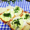 ととろ＆めい's cooksnap of when they made 余った餃子の皮で☆しらすと大葉のミニピザ.