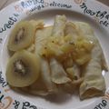 きらり流れ星's cooksnap of when they made お洒落美味♪キウイのクレープシュゼット♪.