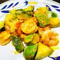 kinniko's cooksnap of when they made エビとアボカドのマヨ炒め.