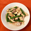 caruga's cooksnap of when they made 〖 鶏むね肉といんげんのごま和え 〗.