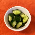 caruga's cooksnap of when they made 茅乃舎だし。きゅうりあえ.