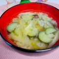 へい♡ゆー♡'s cooksnap of when they made なすとみょうがのお味噌汁.