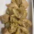 H♡S's cooksnap of when they made チキンとキャベツの重ね蒸しバター風味.