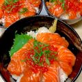あい♪らんど's cooksnap of when they made サーモンのヅケ親子丼♪.