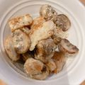 まめじろう☆'s cooksnap of when they made 鶏ささみとマッシュルームのペッパーマヨ.
