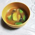 めみたん☆'s cooksnap of when they made ナスとオクラのみそ汁.