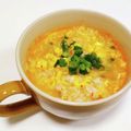 くみちょ～～'s cooksnap of when they made 余った味噌汁で♪簡単キムチ雑炊.