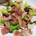☆結★'s cooksnap of when they made アスパラ&ベーコンのきのこバター炒め.