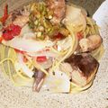 すぎひのき's cooksnap of when they made 鯖トマトソースパスタ.