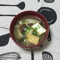 おはなすき's cooksnap of when they made 厚揚げときのこのみそ汁簡単ダイエットにも.