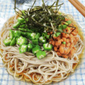 在宅勤務のおじさん's cooksnap of when they made 納豆とオクラの冷やし蕎麦.