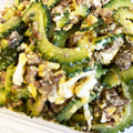 67luna's cooksnap of when they made ゴーヤと挽肉の玉子炒め.
