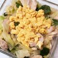 fruitrouge's cooksnap of when they made キャベツと鶏肉でマヨ味噌卵炒め.