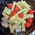 糖質OFF✿聖紫花✿'s cooksnap of when they made サバ缶で！なすとトマトのイタリアンパスタ.