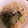 にゃんぶーー's cooksnap of when they made たこと枝豆と塩昆布の炊き込みご飯♪.