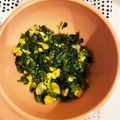 emanooya's cooksnap of when they made 離乳食後期コーンとほうれん草のバター炒め.