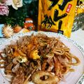 虹色♪︎ちゅーりっぷ's cooksnap of when they made カレー焼きそば.