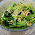 え～み～'s cooksnap of when they made お弁当の簡単オカズ！小松菜のクルミ和え！.