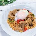☆のんのんの～ん☆'s cooksnap of when they made これぞイケメン　温玉のっけプルコギうどん.