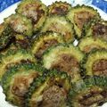 こもりんあここ's cooksnap of when they made ゴーヤの肉詰め.
