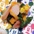 フレンチブルブル's cooksnap of when they made ウインナーと小松菜のソテー.