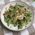 栗丸うさぎ's cooksnap of when they made きゅうりとカニカマの卵炒め.