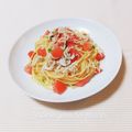 まあまま☆0403's cooksnap of when they made しらすとトマトの冷製パスタ【混ぜるだけ】.