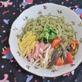 mmameco's cooksnap of when they made レンジ★蒸し鶏と蒸し茄子の盛り合わせ.