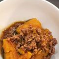 クックYrie☆'s cooksnap of when they made カボチャと挽き肉の煮物.
