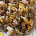 くむちん's cooksnap of when they made おいしいよ！豚挽き肉と高菜のチャーハン.