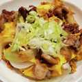 にしあまね's cooksnap of when they made 節約時短！豚コマと豆腐のたまご甘辛炒め！.