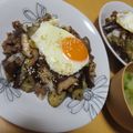 よちりん's cooksnap of when they made なすと豚肉のバランス丼.