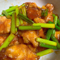 ELazIly's cooksnap of when they made 鶏肉とにんにくの芽のバターしょうゆ炒め.