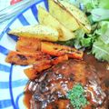 在宅勤務のおじさん's cooksnap of when they made ハンバーグのお供★定番つけあわせ.