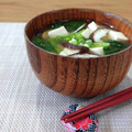 Yukiまむ's cooksnap of when they made ほうれん草としいたけと豆腐のお味噌汁☆.