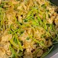 RMT☆'s cooksnap of when they made シャキシャキ☆豚バラ肉と豆苗のもやし炒め.
