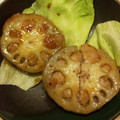 まりりんとよっぴぃ's cooksnap of when they made 鶏つくね蓮根はさみ焼き.