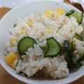 さつまいも♥️'s cooksnap of when they made 酢飯でさっぱりわさびが効いた夏ご飯✿.