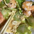 no1642's cooksnap of when they made 冷凍海老とブロッコリーと卵のバター炒め.