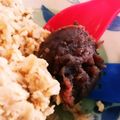 （＊あωや＊）'s cooksnap of when they made スティールカットオートミール　あんこのせ.