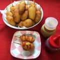 クックトコトコ♪'s cooksnap of when they made 簡単！ミニミニアメリカンドックの作り方.