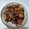 クックDVPLLW☆'s cooksnap of when they made 鶏レバーとしめじの甘辛煮.