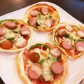 ♡茶太郎♡'s cooksnap of when they made おやつにパリッパリ♪餃子の皮で簡単ピザ☆.