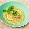 なつき☆ミ's cooksnap of when they made ネギ塩炙り鶏とオリーブ檸檬の冷やし麺.