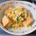 料理上達中's cooksnap of when they made 厚揚げと玉ねぎとほうれん草の卵とじ.