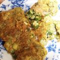 向日葵くっく's cooksnap of when they made 材料3つ！簡単！オクラのお好み焼き風.