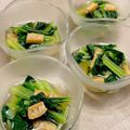 ♡てるてる♡'s cooksnap of when they made 松山あげと小松菜のおひたし♪超かんたん.