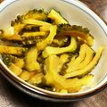aibox's cooksnap of when they made 材料３つ！酒呑みのゴーヤーのお漬物.